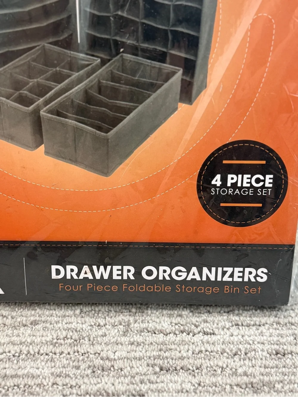 NEW! 4-Piece Drawer Organizers Storage Set
